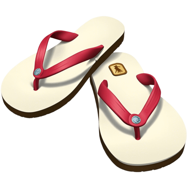 Abercrombie & Fitch Y2K flip flops emoji