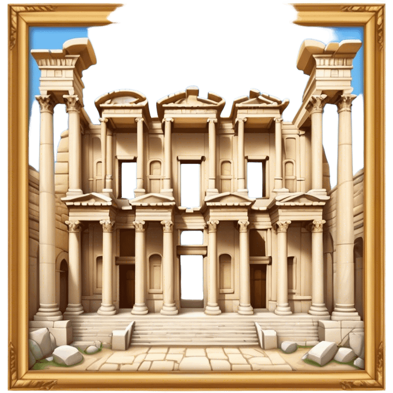 Cinematic Realistic The Library of Celsus Emoji emoji