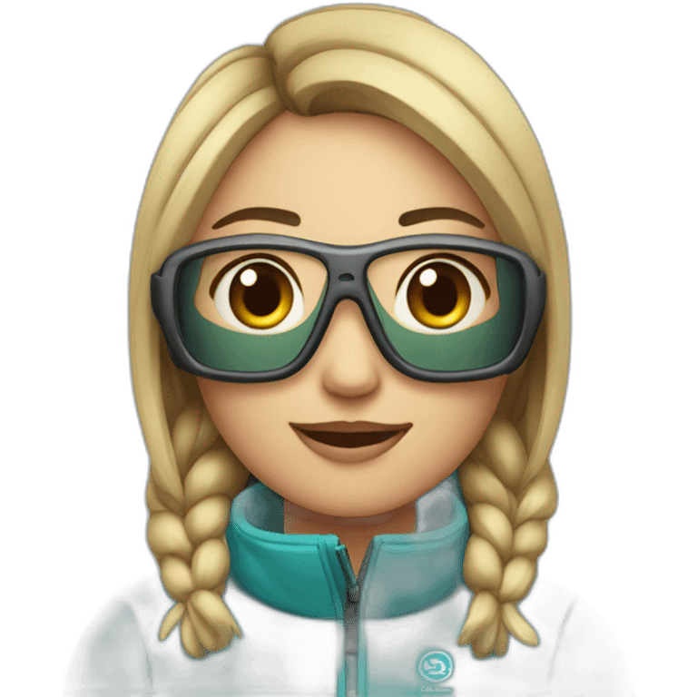 the skiing champion Eileen Gu emoji