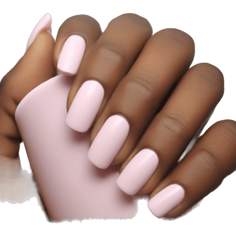 pastel pink manicure emoji