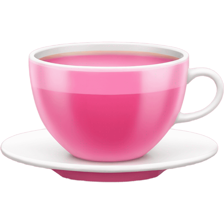 Pink tea in pink cup emoji