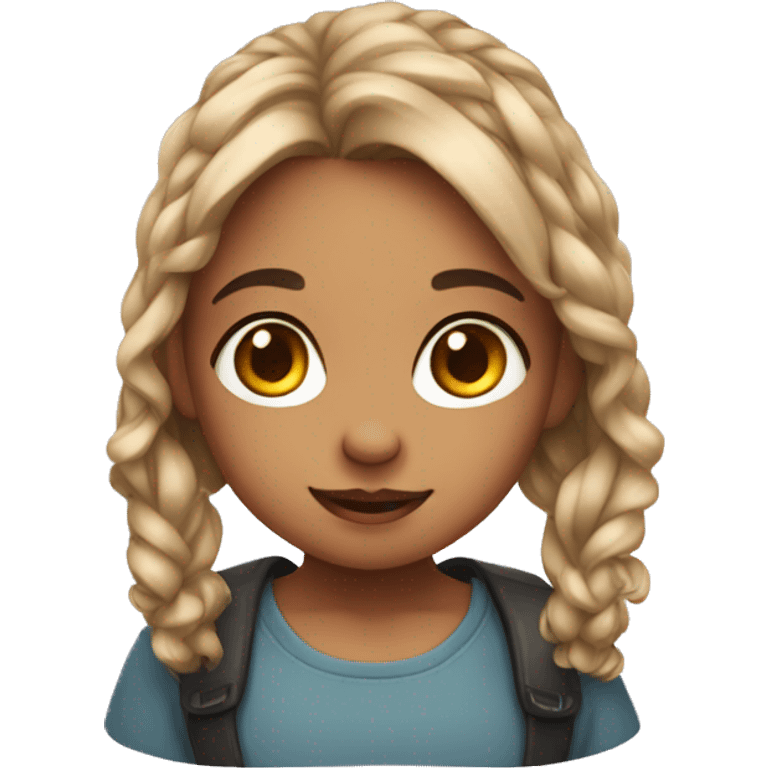 A cute girld  emoji