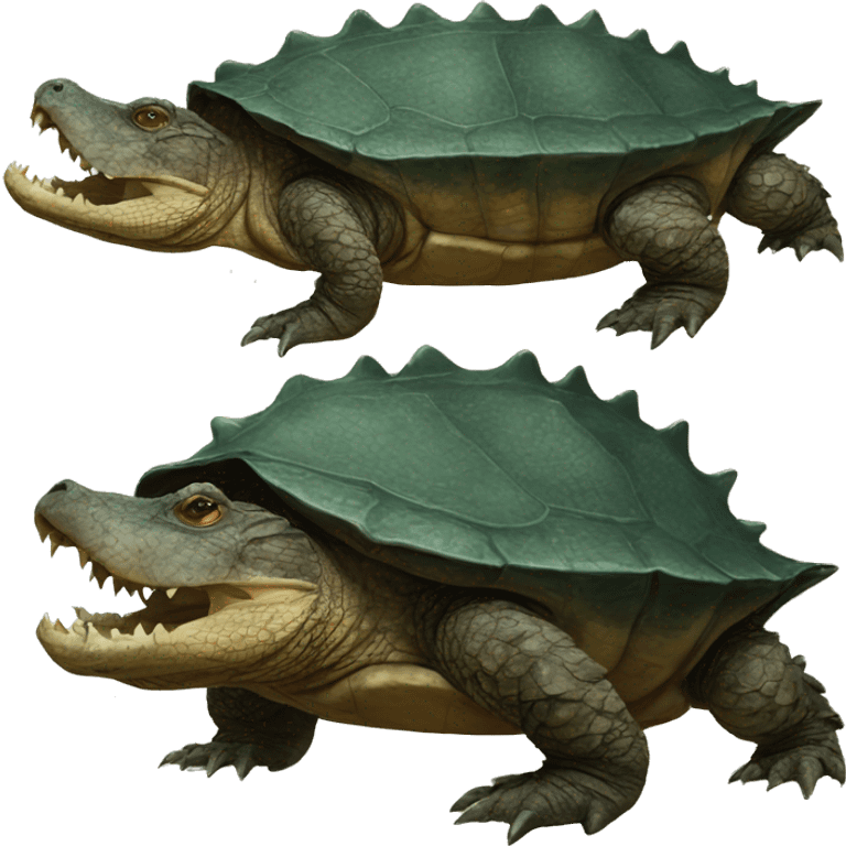 Alligator snapping turtle emoji