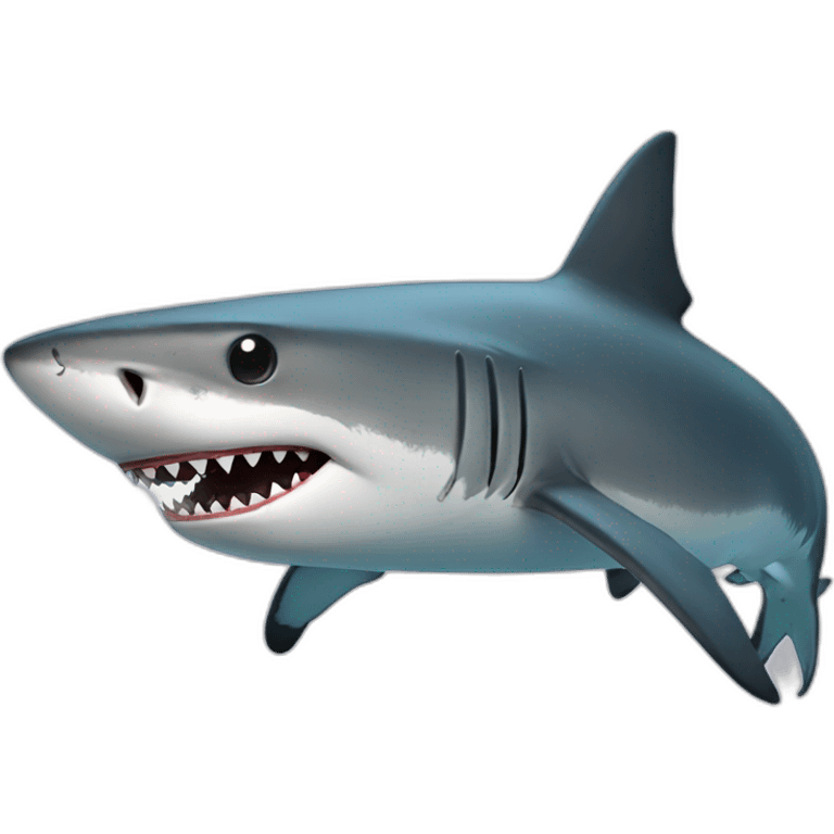 a shark emoji