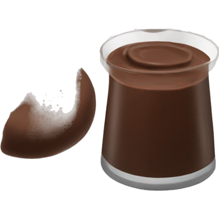 Chocolate pudding emoji