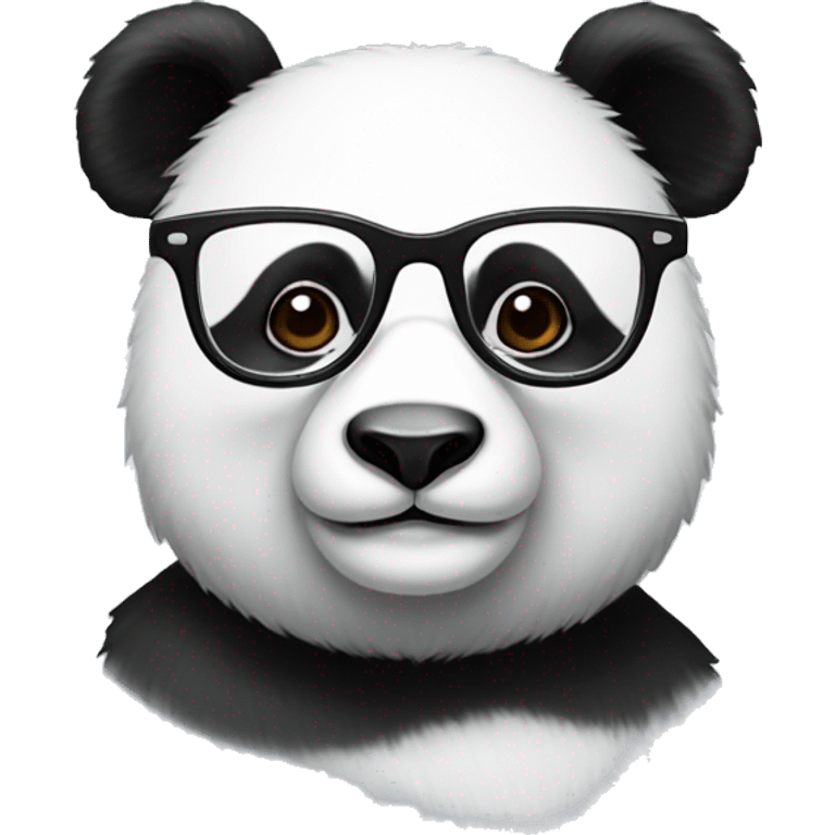 Panda with glasses emoji