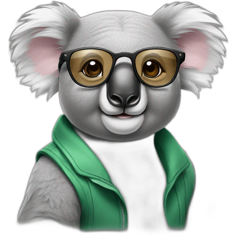 koala with glasses emoji