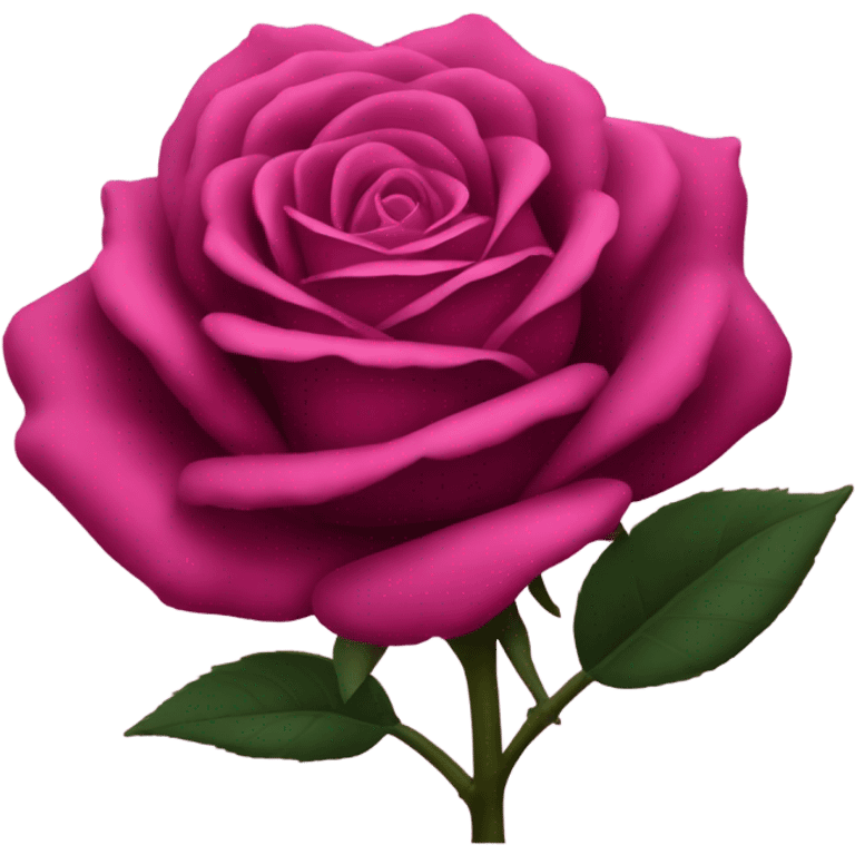 Dark pink rose  emoji