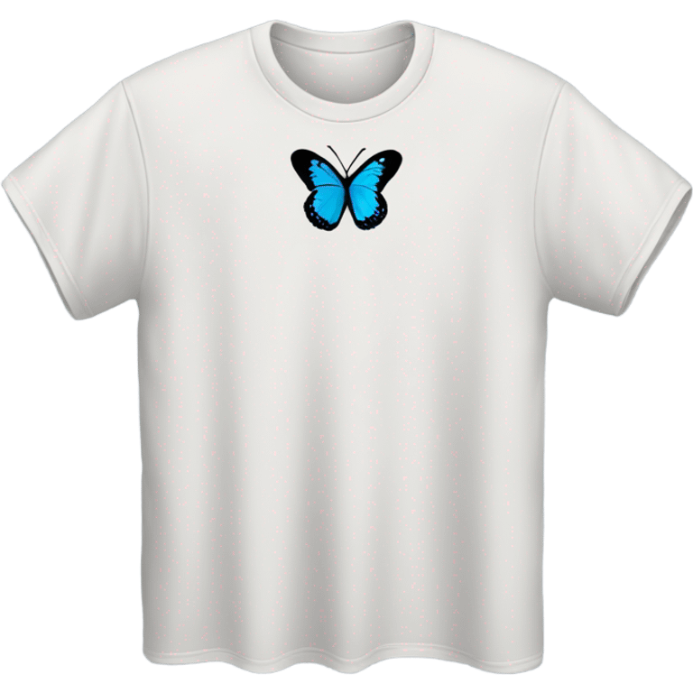 t shirt with small butterfly emoji