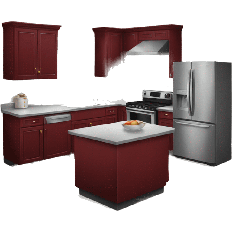 dark red kitchen emoji