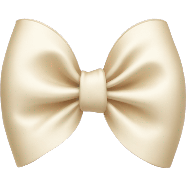 Cream bow emoji