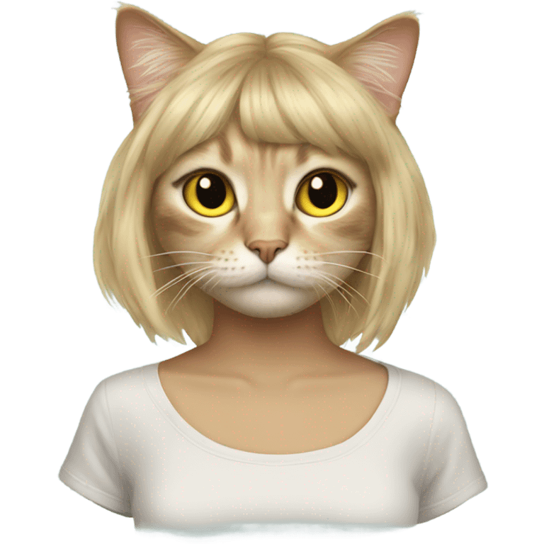 Cat with Taylor swift shirt on emoji