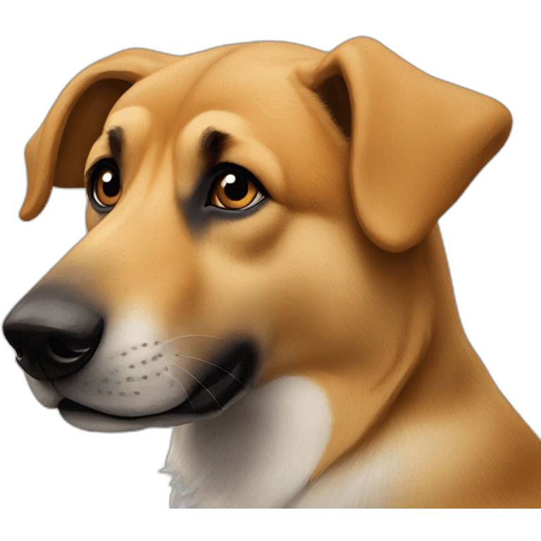 German shepherd foxhound mix emoji