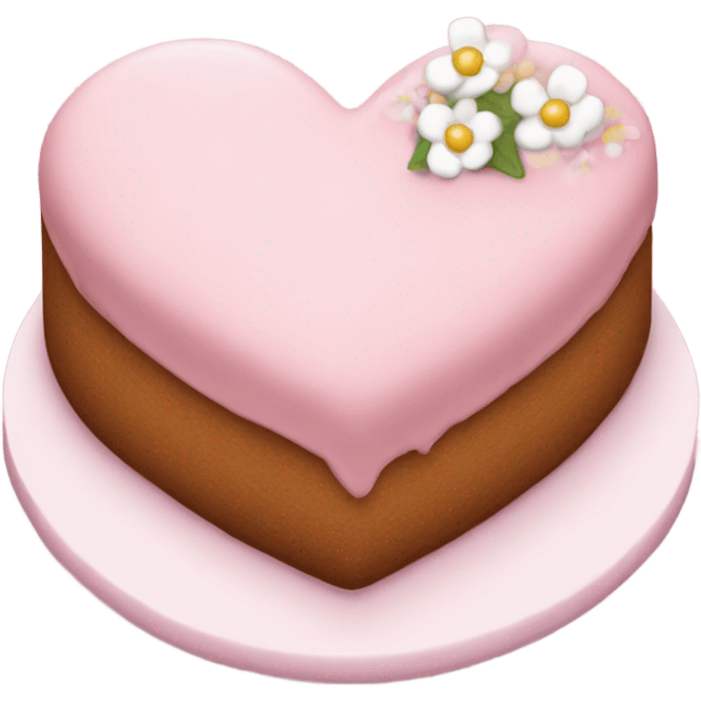 Small cute heart cake  emoji