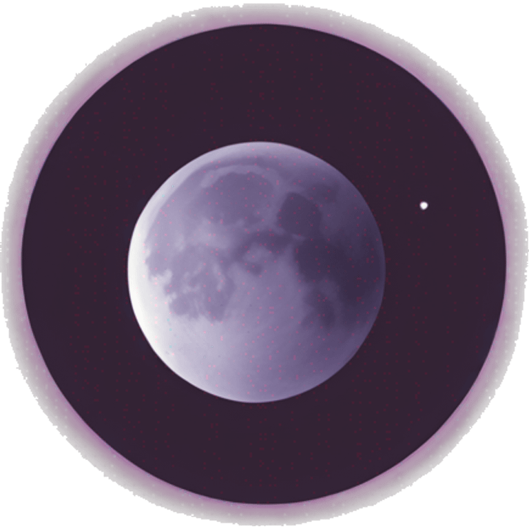 Eclipsed moon emoji