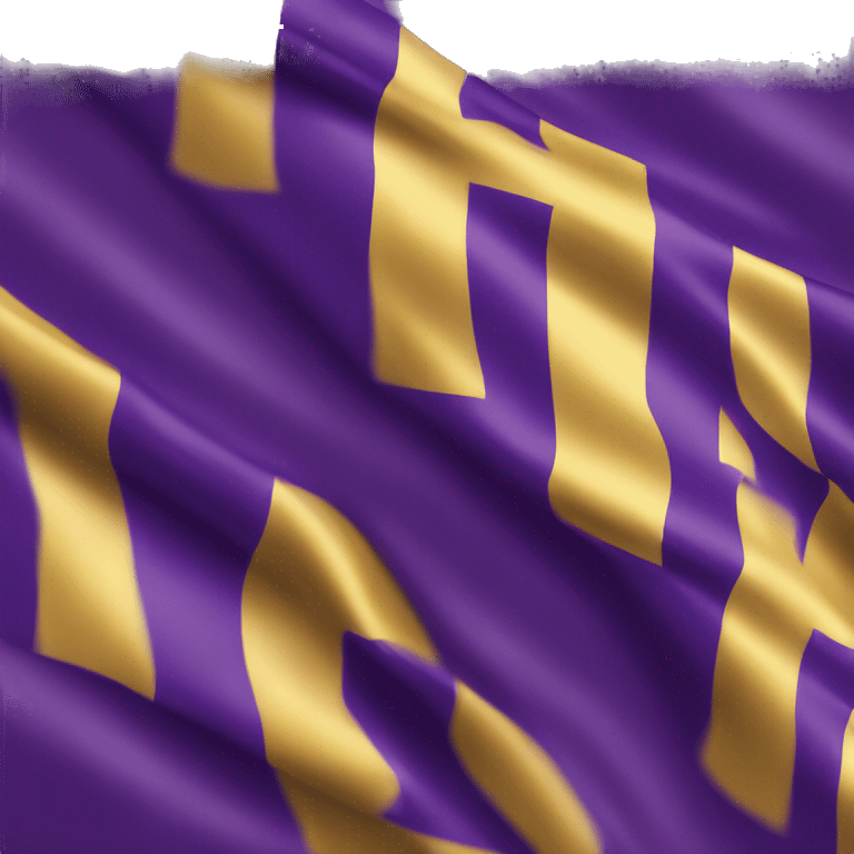 a purple and gold flag emoji