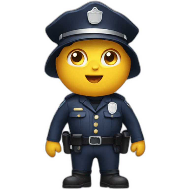 Poulet policier emoji