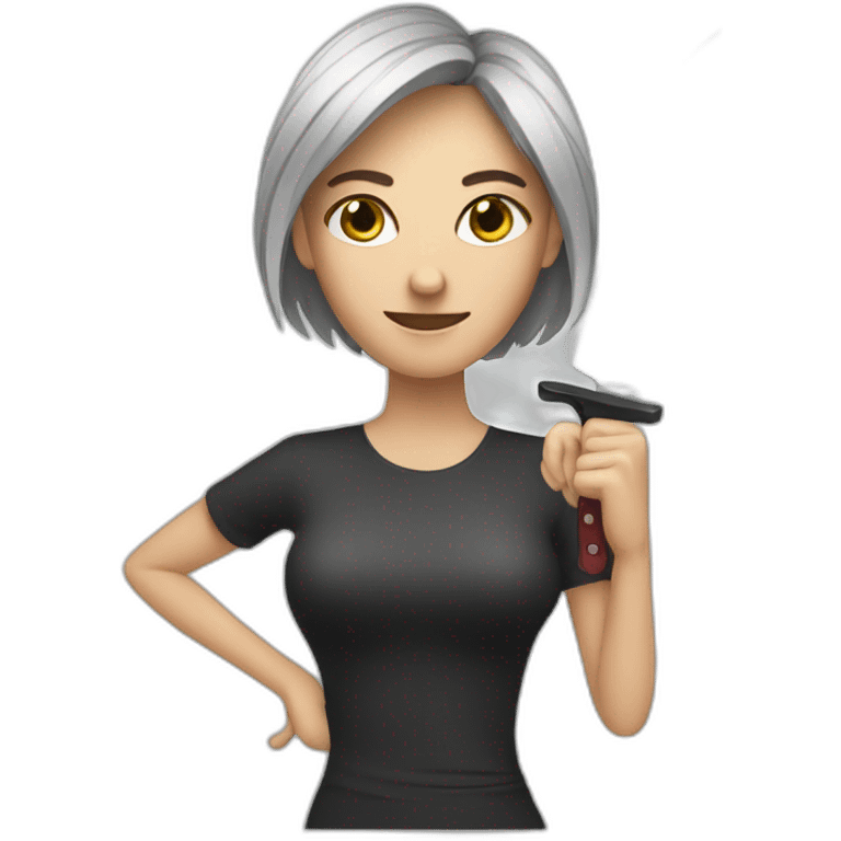 WOMAN AND KNIFE emoji