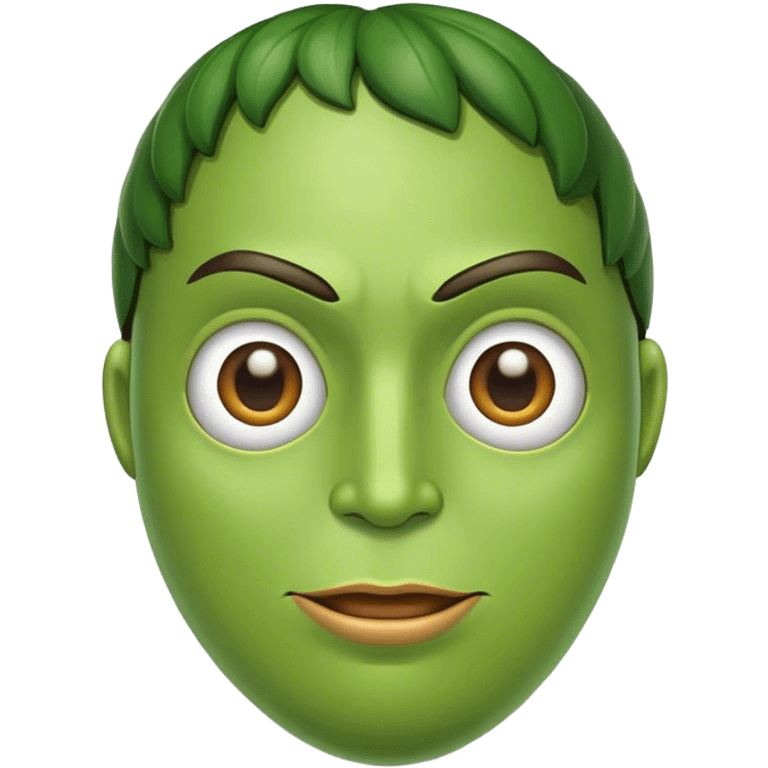 Avocado superhero emoji