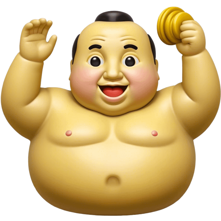 Cinematic Realistic Botero Sculpture Pop Culture Emoji, featuring an exaggerated, whimsical portrayal inspired by the famed sculptor rendered with dynamic textures and vibrant, artistic lighting. emoji