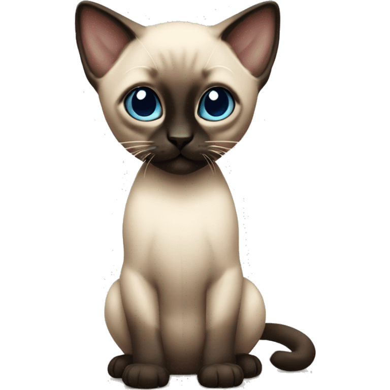 Siamese kitten standing emoji