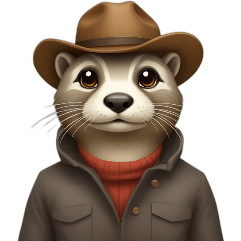 Loutre sur vache emoji