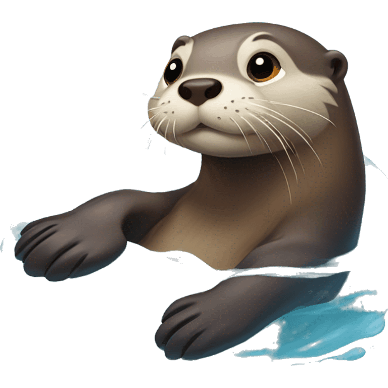 otter in water emoji