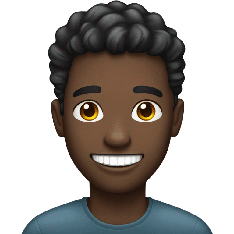 Black male with diamond teeth emoji