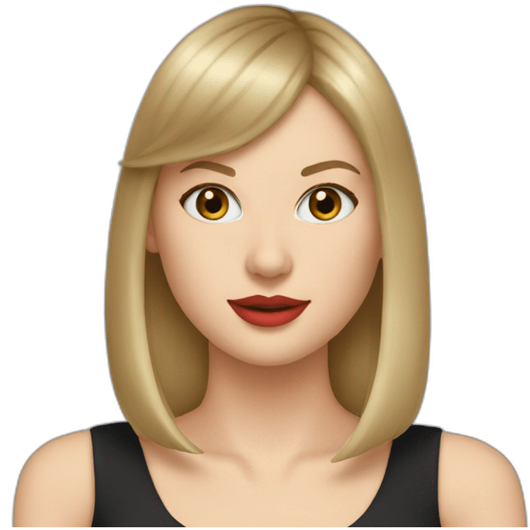 taylor swift with straight hair emoji