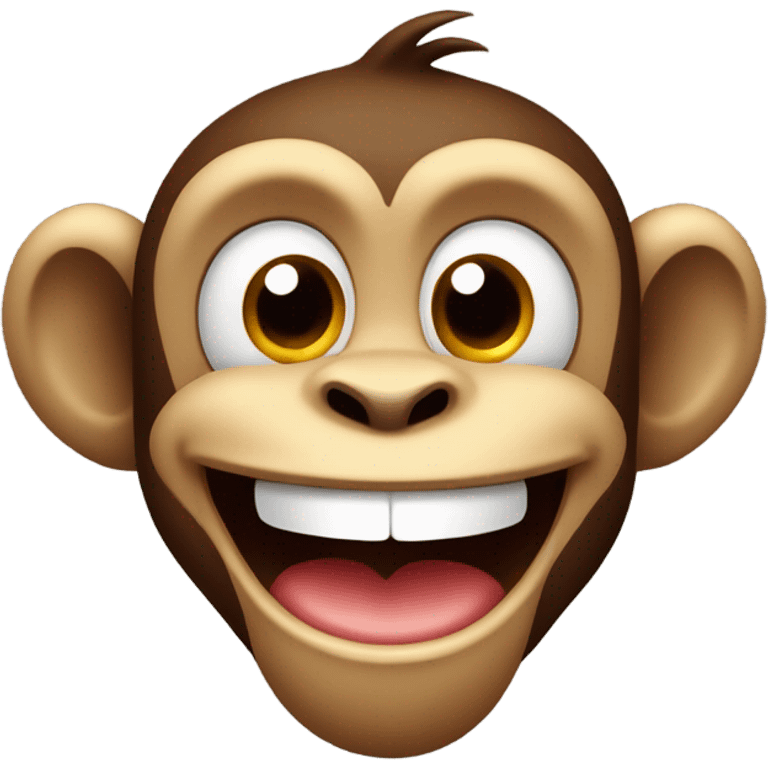 Happy monkey emoji