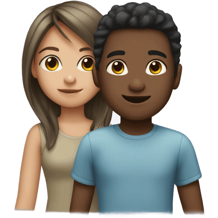 One Girl and boys emoji