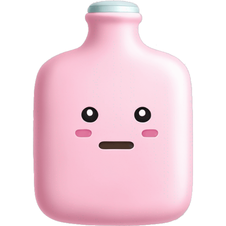 Hot water bottle in Baby pink emoji