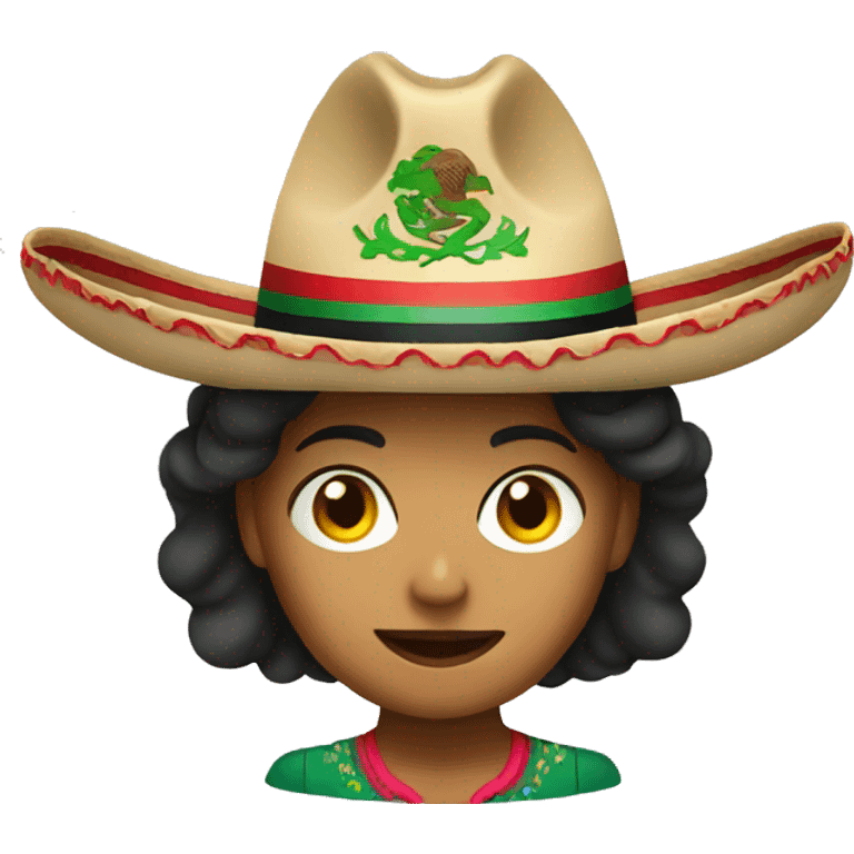 Female marine wearing a mexican sombrero emoji