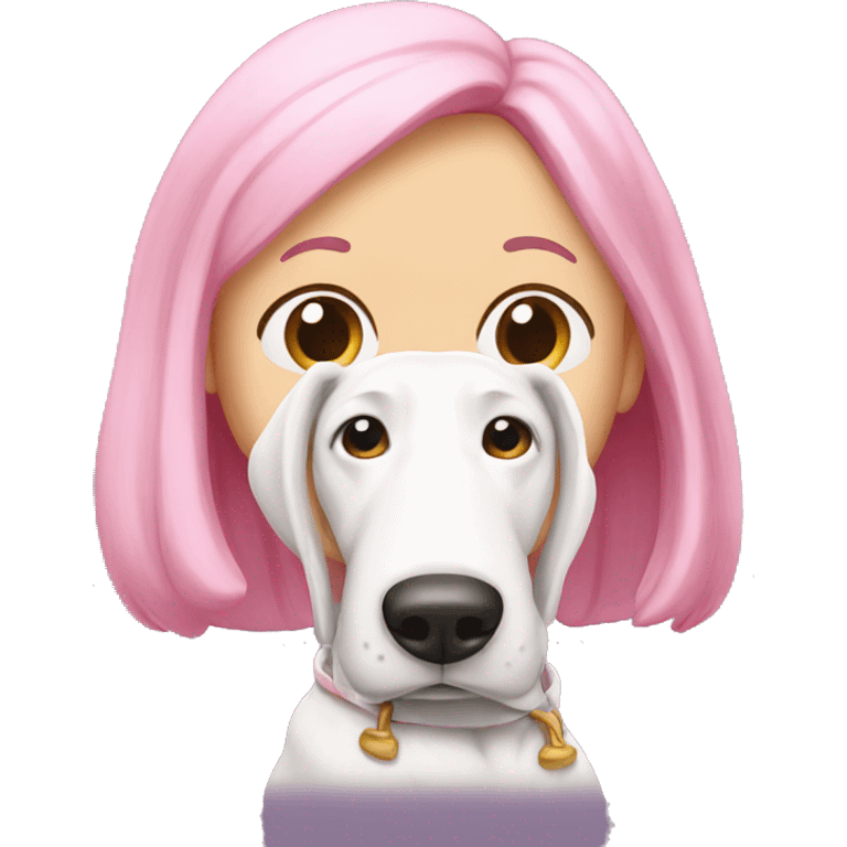 Snoopy rosa emoji