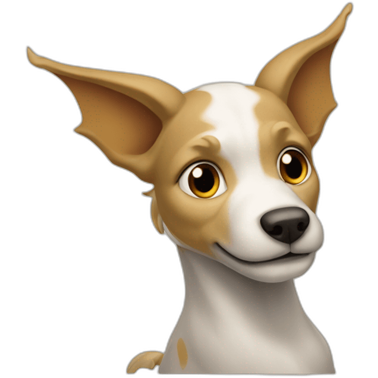 Chien sur dragon emoji