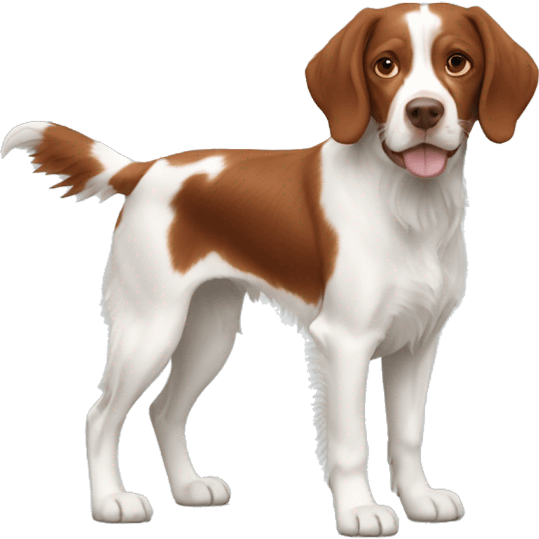 Brittany spaniel full body emoji