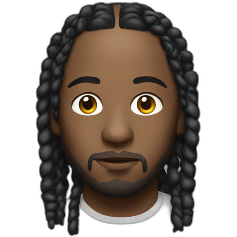 kendrick lamar with short braids emoji