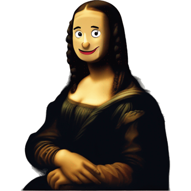 the mona lisa painting emoji