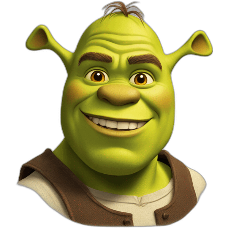 Shrek very detailed, 8k, hd emoji