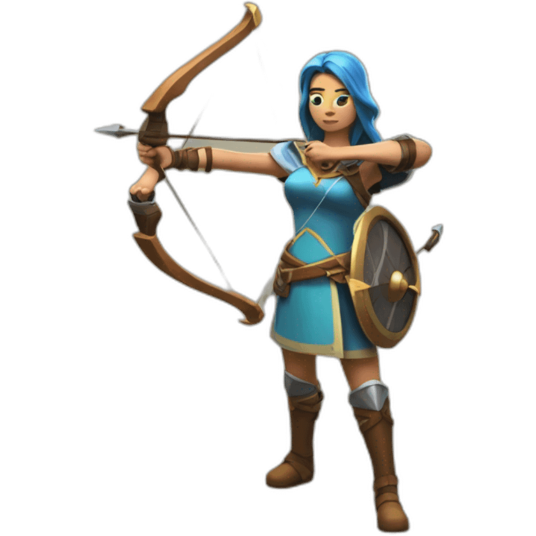 Archer Queen from the game Clash of Clans emoji