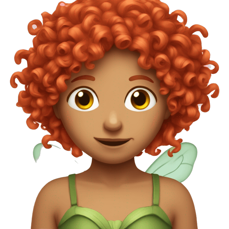 curly red headed fairy emoji