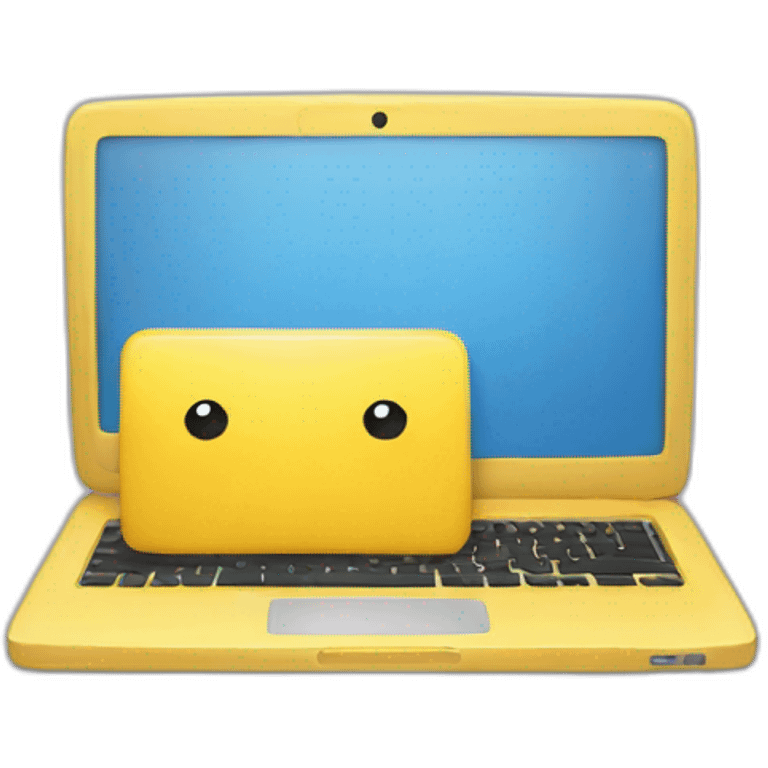 yellow laptop emoji