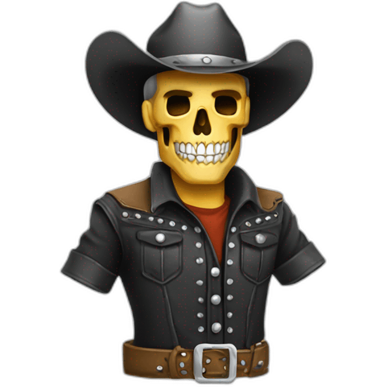 chrome-skull-cowboy emoji