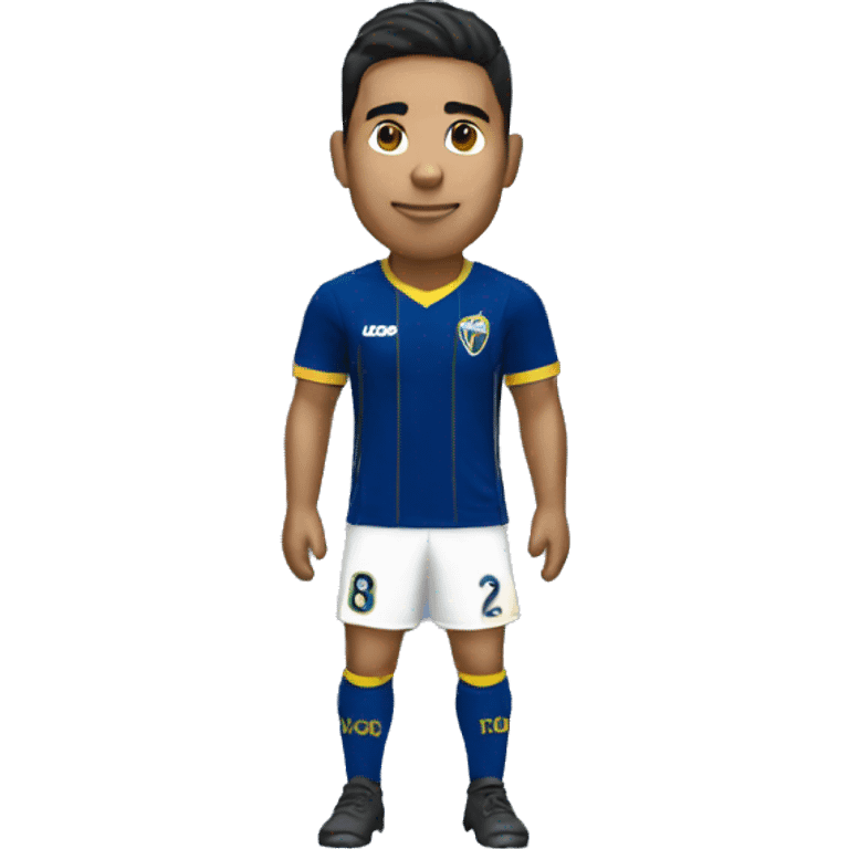 Bolivian guy with Boca Juniors kit emoji