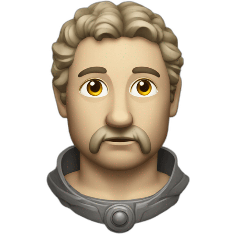 medieval innovator, thinking, torso emoji