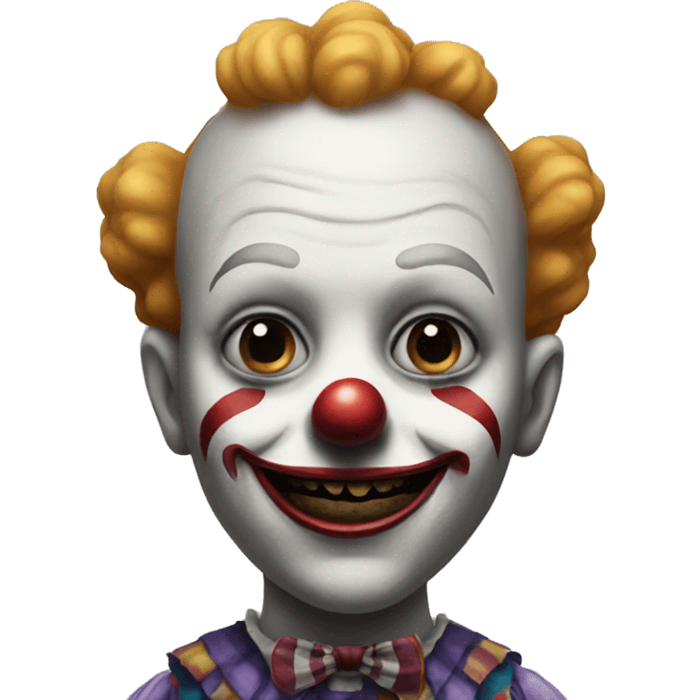 Creepy clown doll emoji