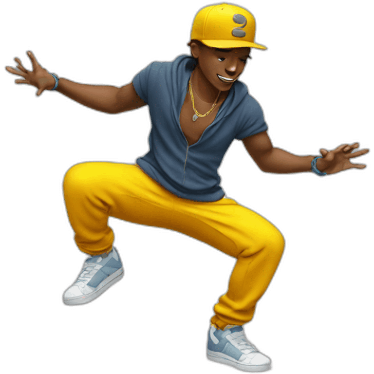 Break dancer ninety emoji