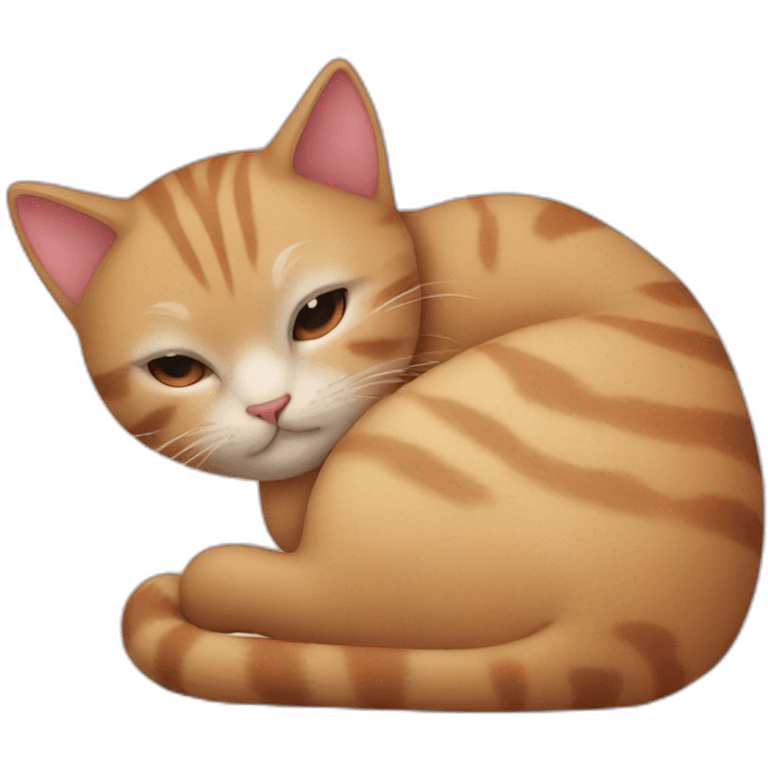 cat cuddling emoji