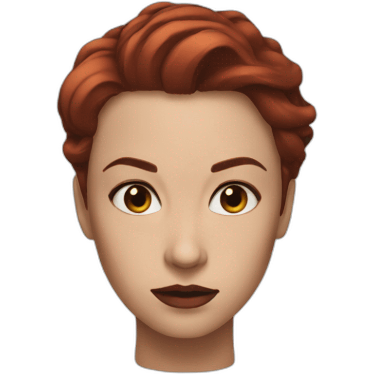 head Black Widow marvel emoji