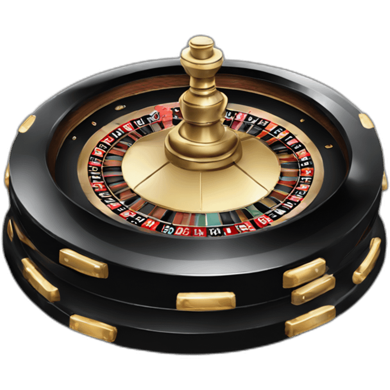 Glass casino roulette black  emoji